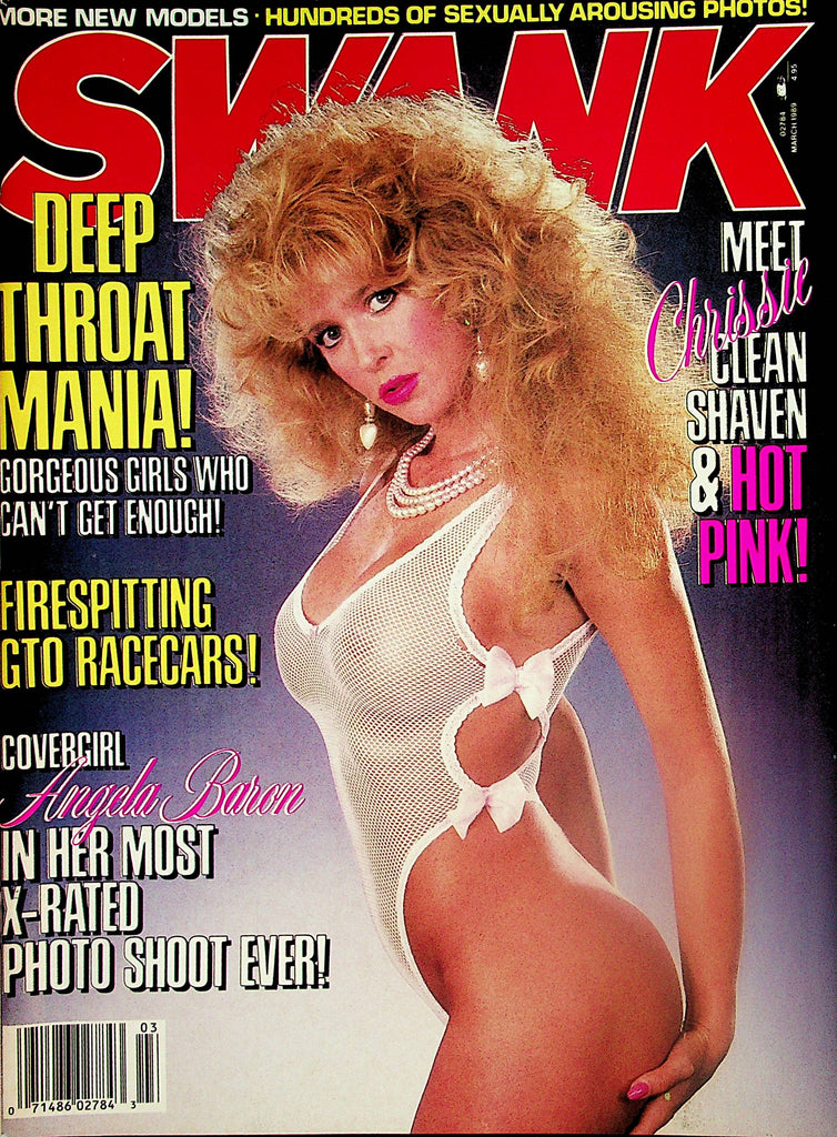 Swank Magazine  Covergirl Angela Baron  / Meet Chrissie  March 1989    030424lm-p2