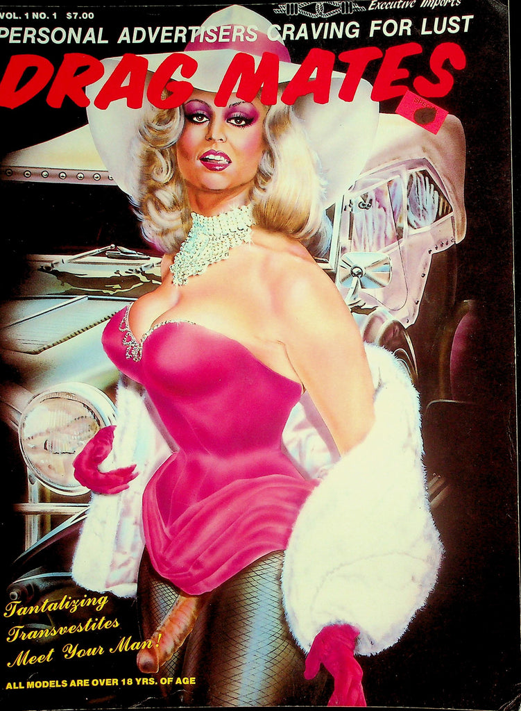 Drag Mates Contact Magazine  Tantalizing Transvestites Meet Your Man!  vol.1 #1 1986    022526lmp