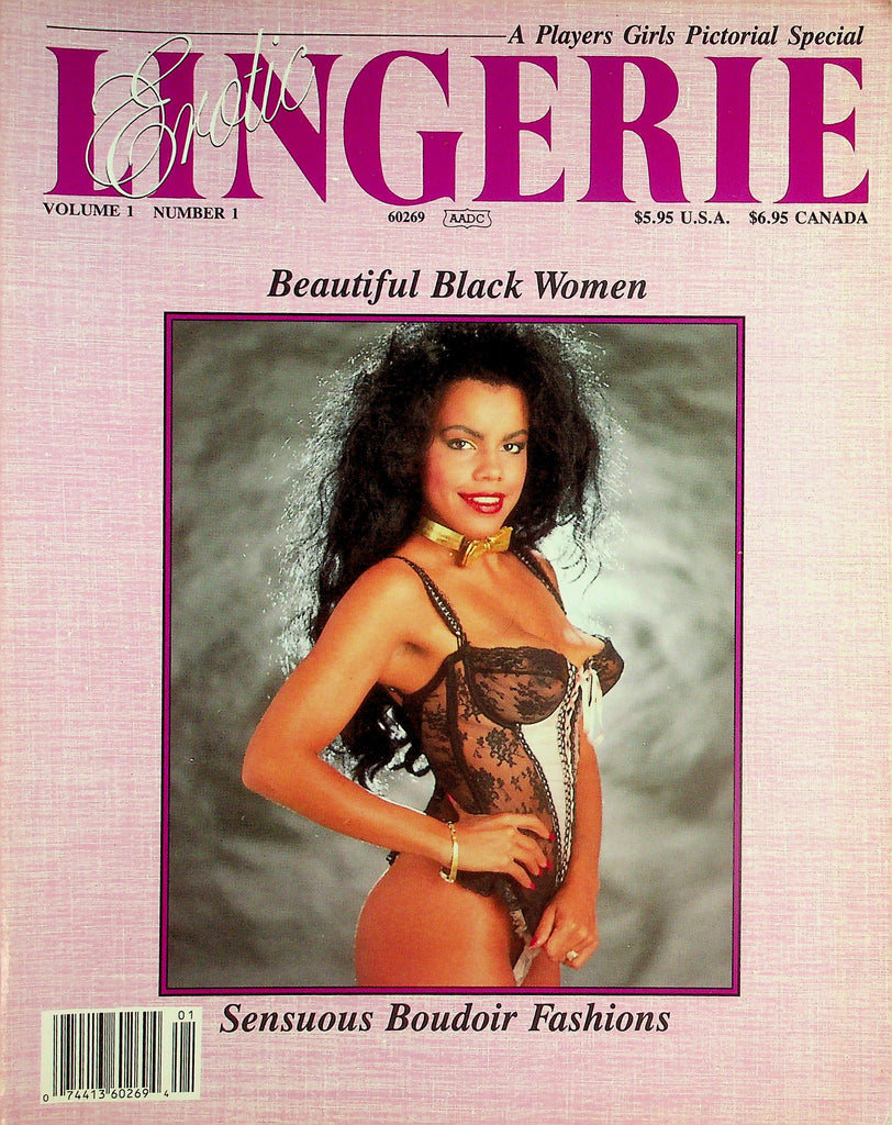 Erotic Lingerie Players Girls Pictorial Special Magazine  Beautiful Black Women  vol.1 #1  1990    061726lmp-GSC