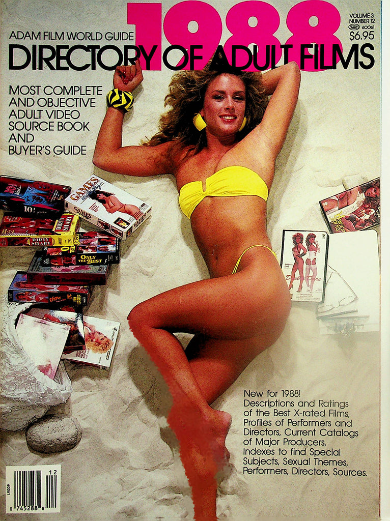 Adam Film World Guide 1988  Directory Of Adult Films  Covergirl Barbara Dare / Christy Canyon & More!    030425lm-p