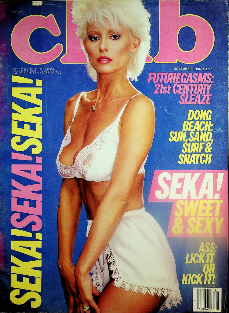 Club Magazine  Seka! Sweet & Sexy  November 1986        052925lm-p