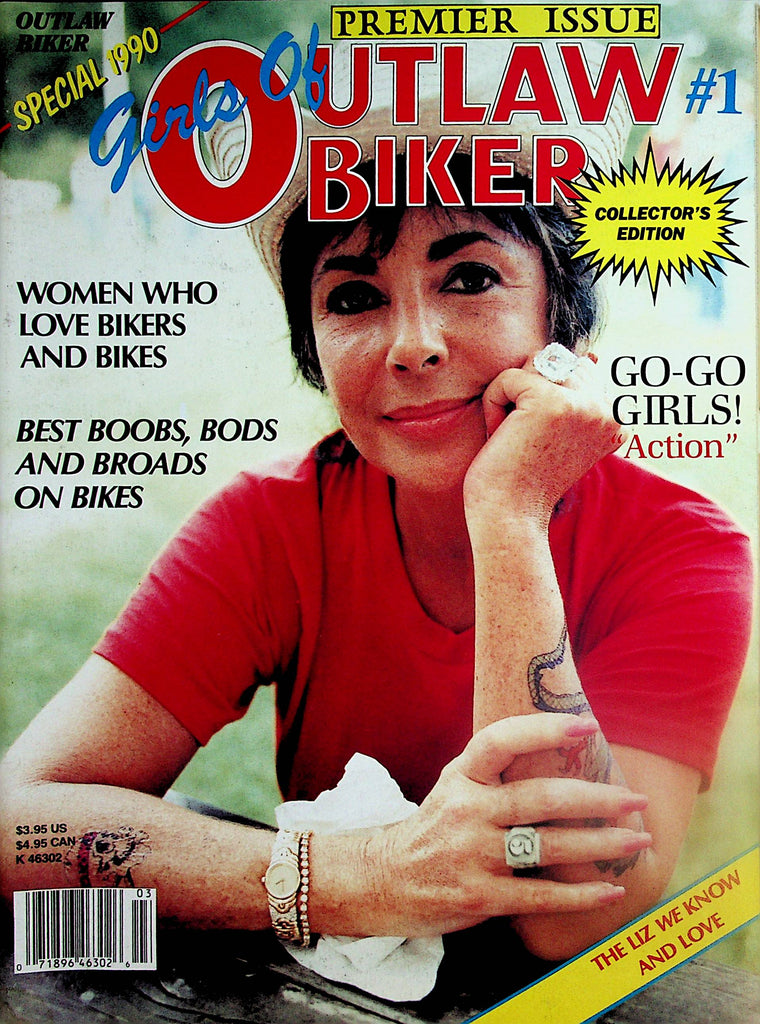 Girls Of Outlaw Biker Magazine  Liz Taylor  #1 Special Premier Issue 1990   082324lm-p2