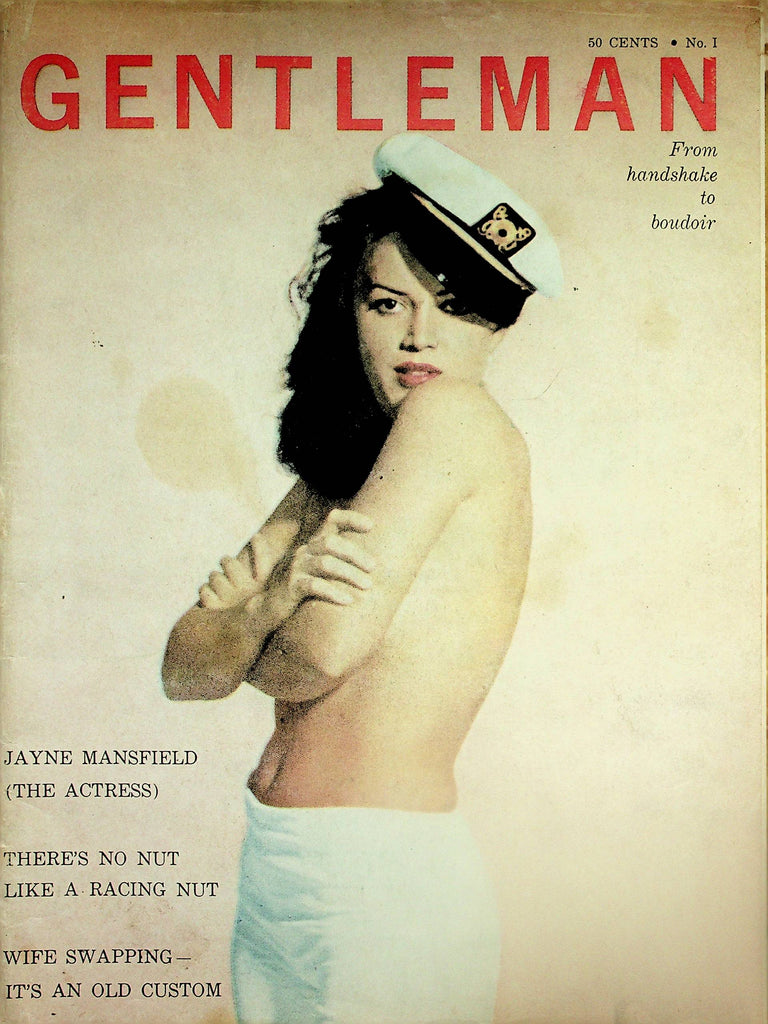 Gentleman Vintage Magazine   Jayne Mansfield / Centerfold Bunny Bacon  #1  1960   092325lm-p