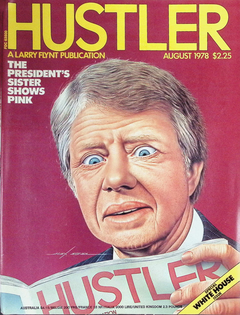 Hustler Magazine August 1978 The President's Sister Shows Pink, Jimmy Carter 092826LLP