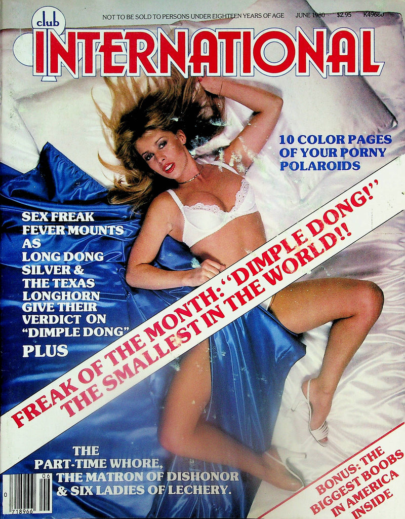 Club International Magazine  Freak Of The Month Dimple Dong / Long Dong Silver June 1980   Paul Raymond  061425lm-p