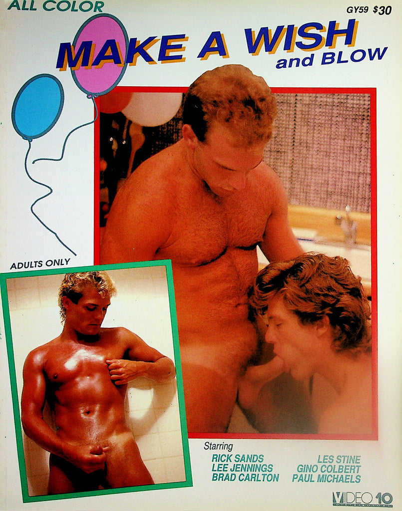 Make A Wish and Blow Gay Magazine  Rick Sands, Lee Jennings and More  #1 1990's    100124lm-p