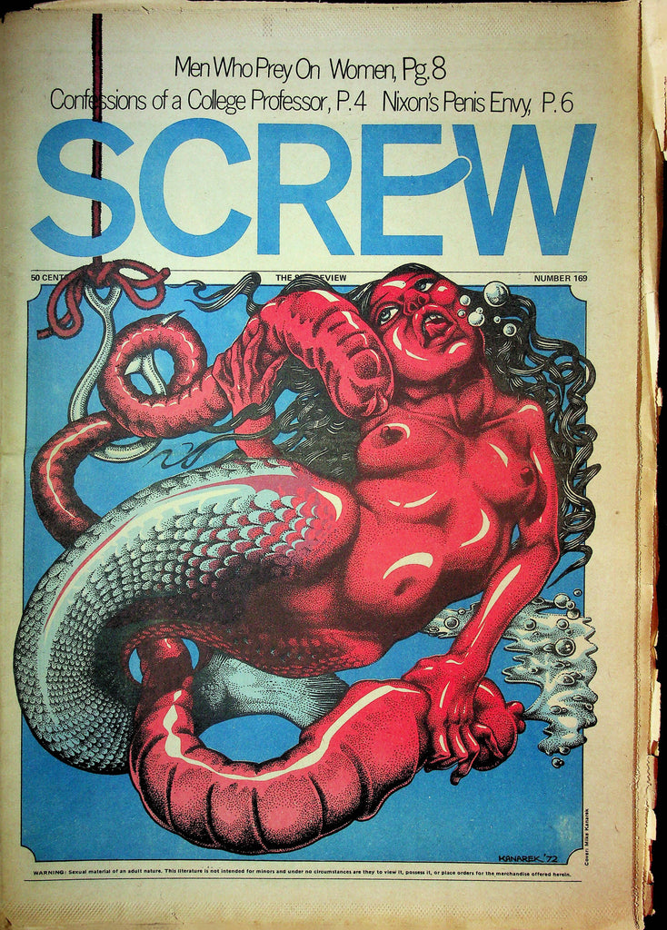 Screw Men's Newspaper Confessions Of A College Professor No.169 May 29 1972 061124OSRP