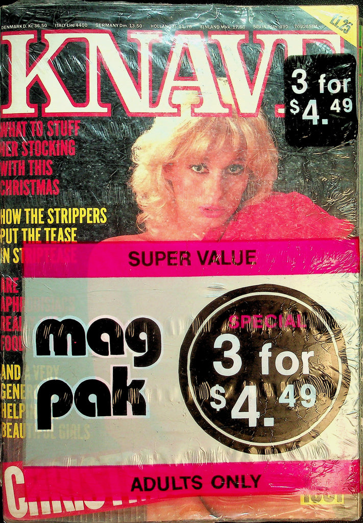Lot Of 3 Magazines: Knave, Harvey & Mystery Title!  1980's New/Sealed  081926lmp-GSC