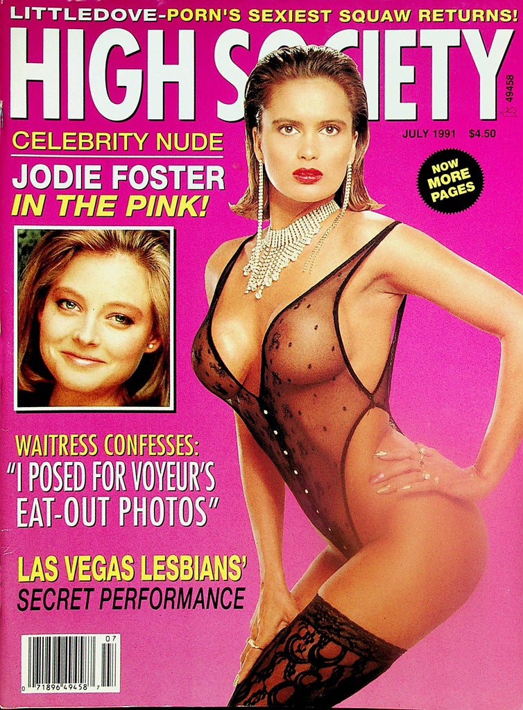 High Society Magazine Janette Littledove / Jodie Foster  July 1991   052224lm-p