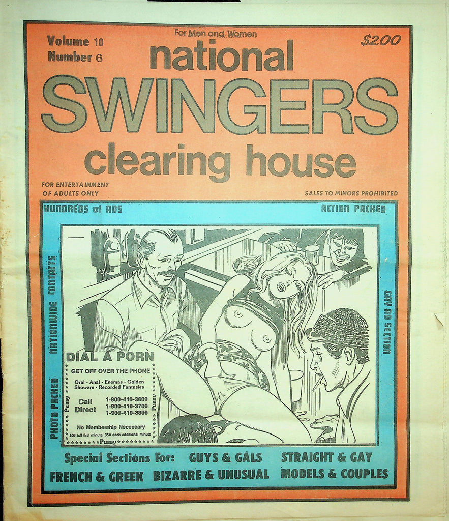 National Swingers Clearing House Adult Contact Newspaper  vol.10 #6  1980's   090726lmp-GSC