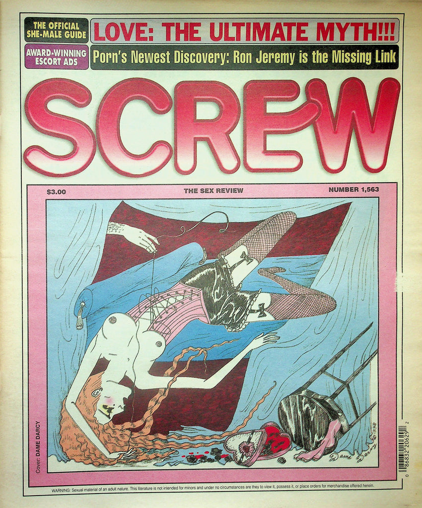 Screw Newspaper  Porn's Newest Discovery: Ron Jeremy  #1563   February 15, 1999    010626lmp2