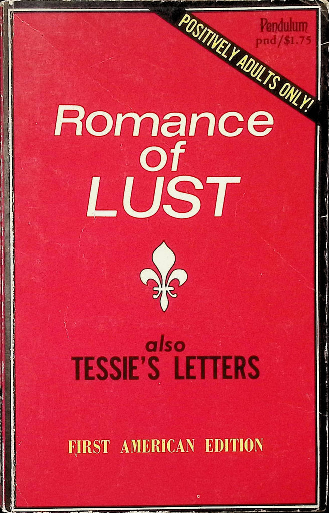 Romance of Lust also Tessie's Letters First American Edition PND041 1968 Pendulum Books Adult Paperback Novel-110724AMP