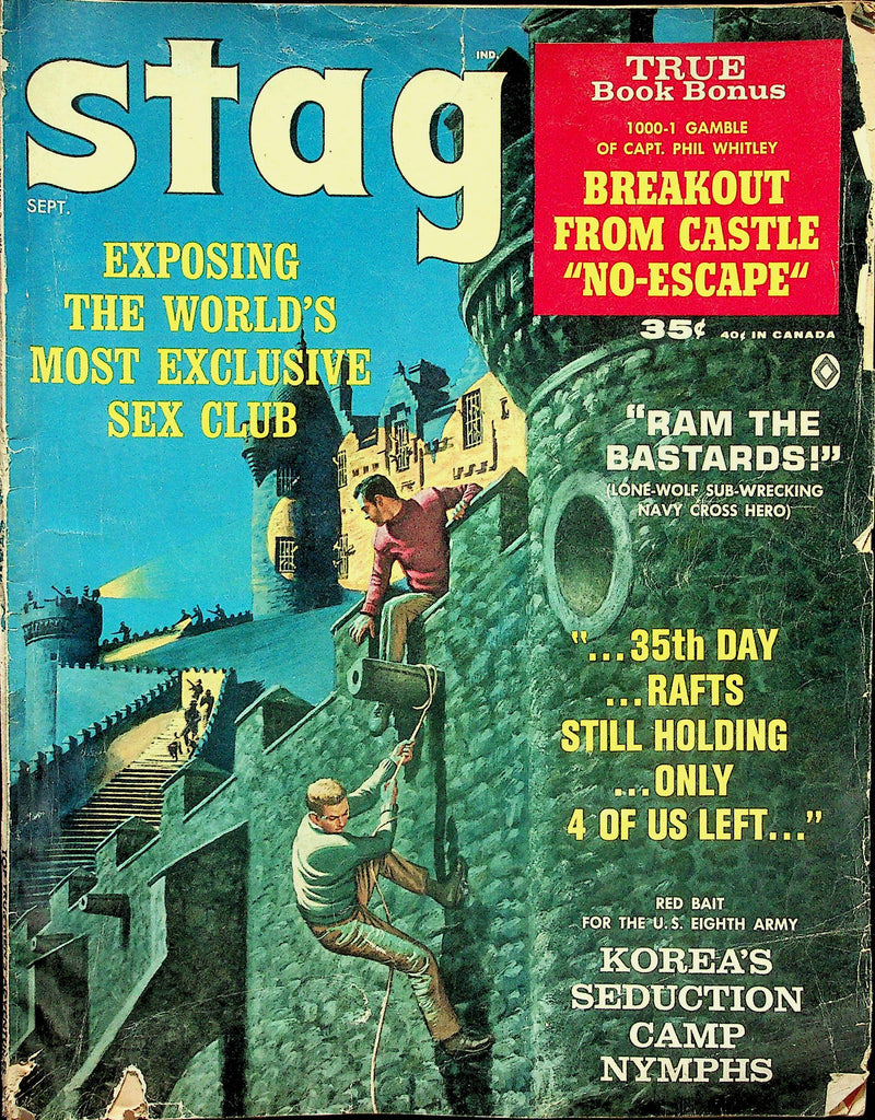 Stag Magazine   Breakout From Castle / Exposing The World's Most Exclusive Sex Club  September 1963 122925lmp