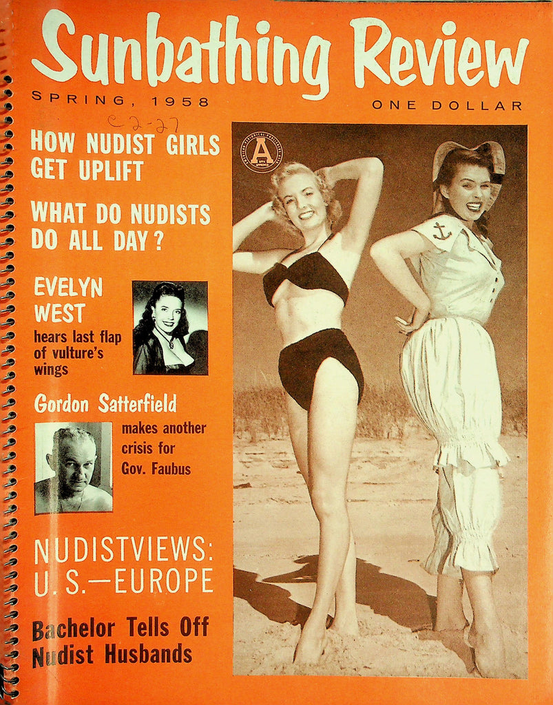 Sunbathing Review Nudist Magazine  Evelyn West / How Nudist Girls Get Uplift   Spring 1958   081026lmp-GSC
