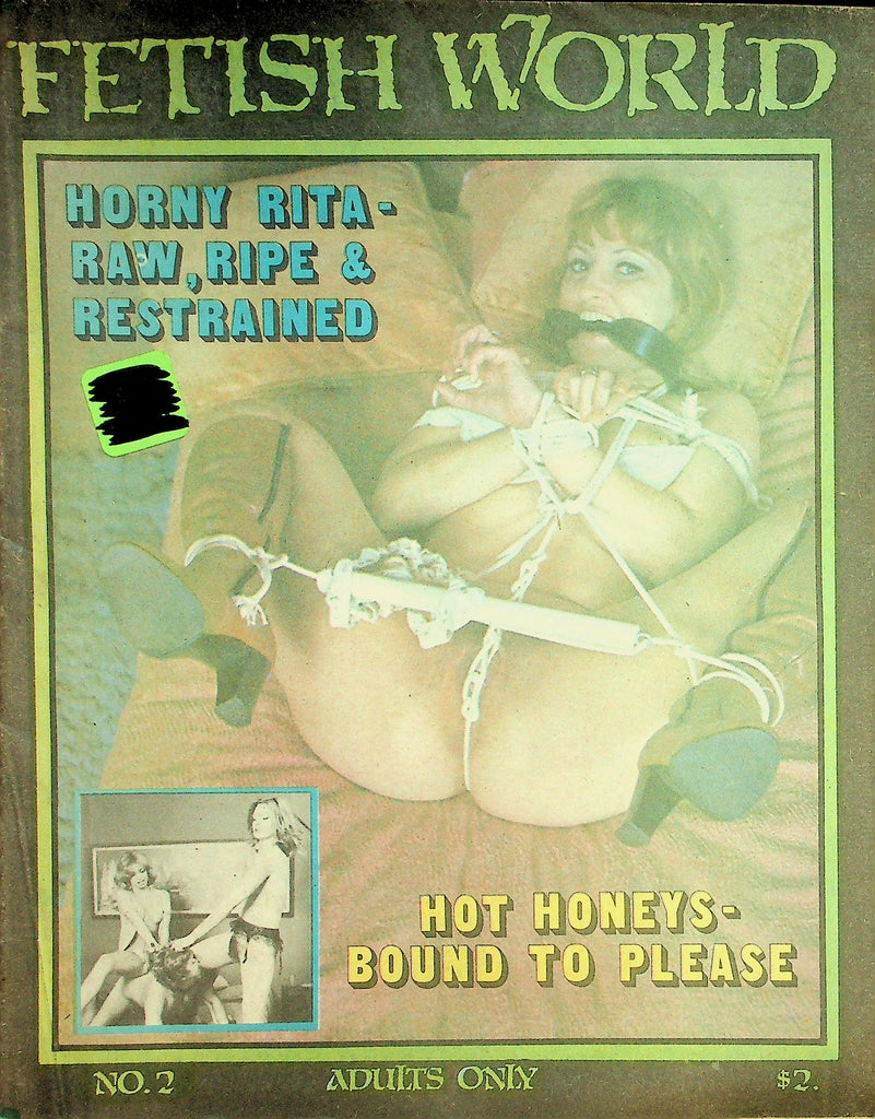 Fetish Adult Newspaper Magazine  Horny Rita - Raw, Ripe & Restrained  #2 1970's    082526lmp-GSC