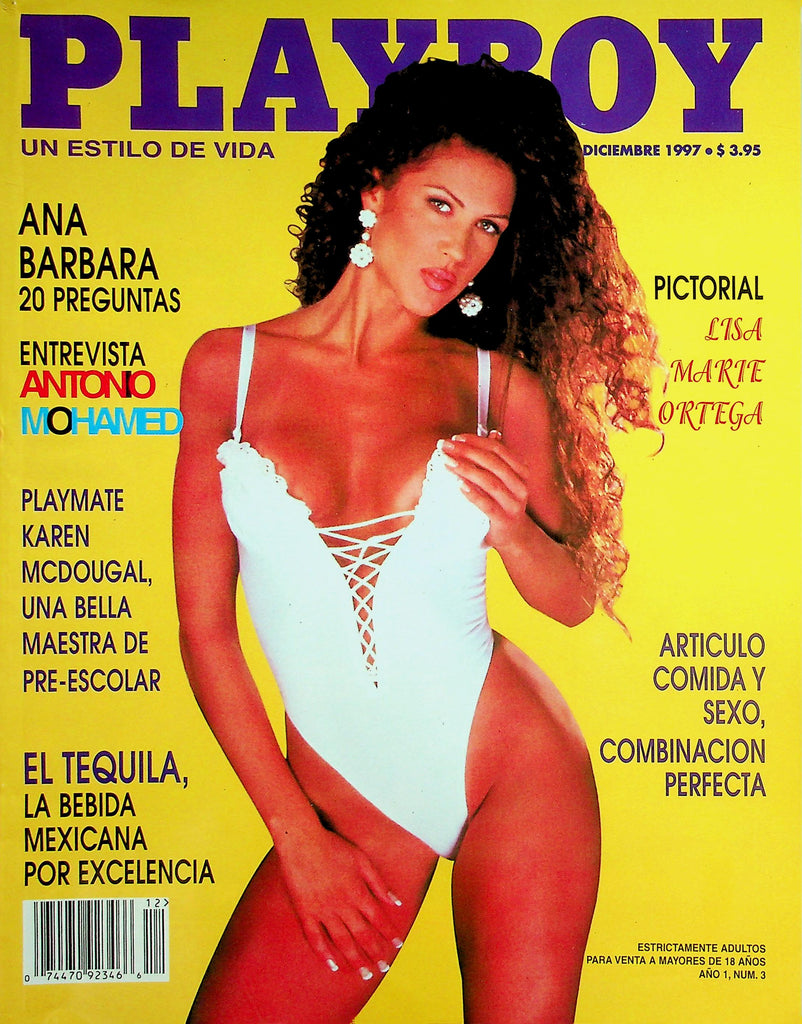 Playboy Spanish International Magazine Covergirl Lisa Marie Ortega / Playmate Centerfold Karen McDougal  December 1997  022726lmp