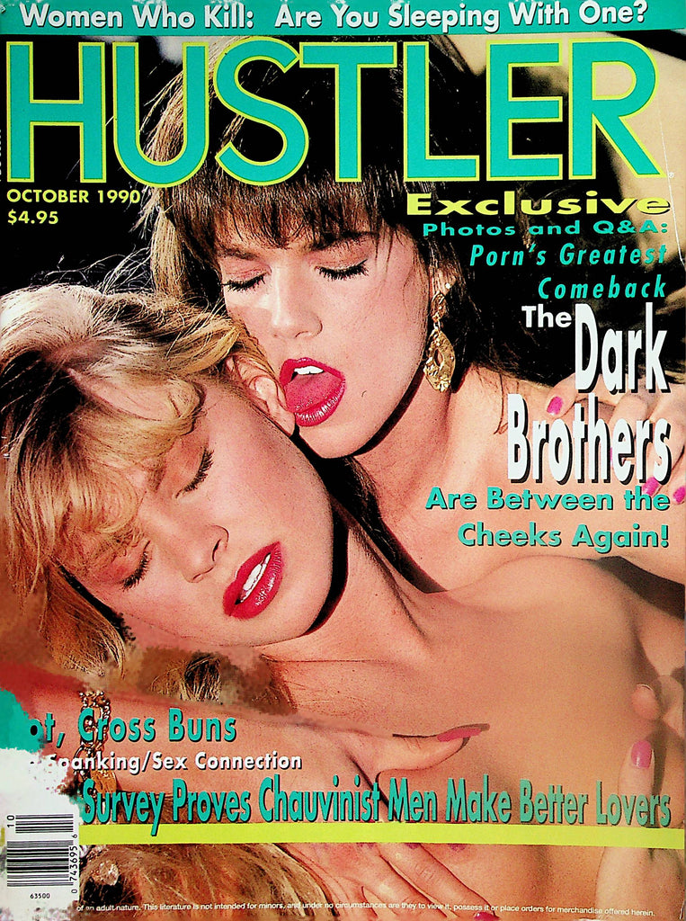 Hustler Magazine  Racquel Darrian / The Dark Brothers  October 1990    062124lm-p