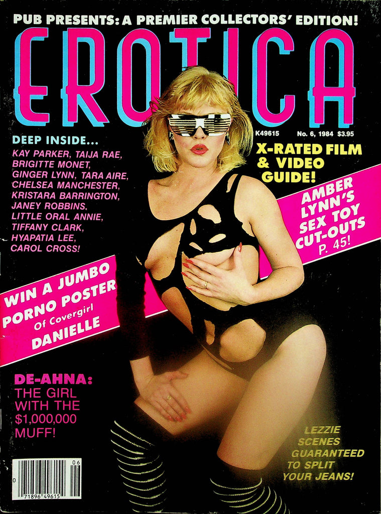 Erotica Magazine  Covergirl Danielle / Ginger Lynn, Taija Rae, Hyapatia Lee & More!   #6 1984  Collector Edition     071725lm-p