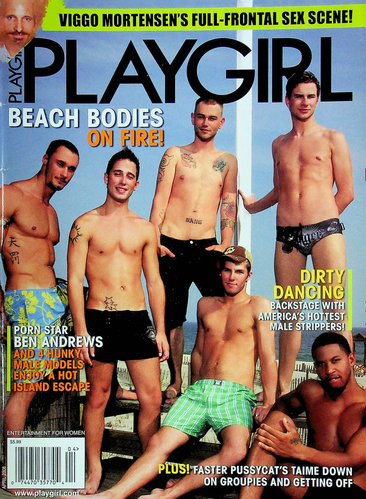 Playgirl Gay Magazine Ben Andrews & Viggo Mortensen April 2008 103124RP