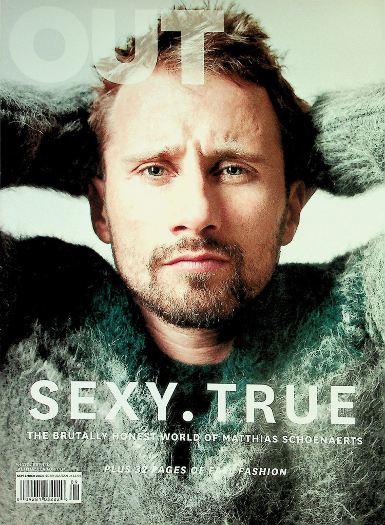 Out Gay & Lesbian Magazine  Sexy . True  - Brutally Honest World Of Matthias Schoenaerts  September 2014   031726lmp2