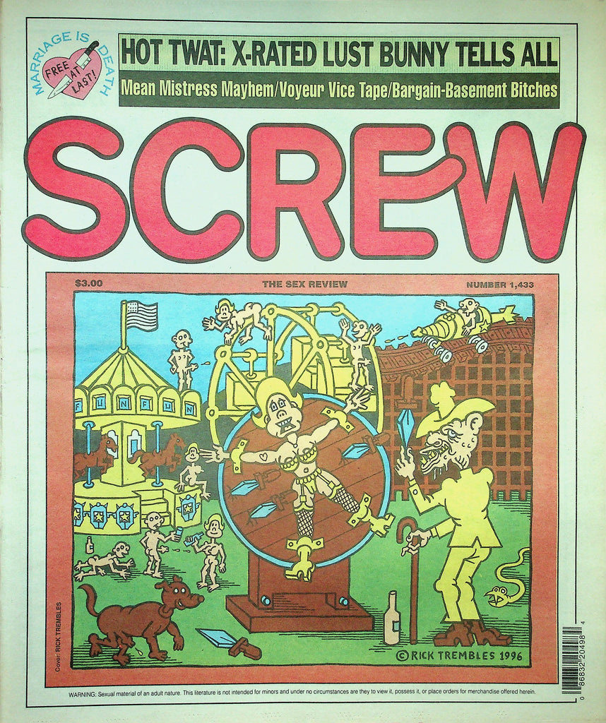 Screw Newspaper   Hot Twat: X-Rated Lust Bunny   #1433   August 19,  1996    010626lmp2