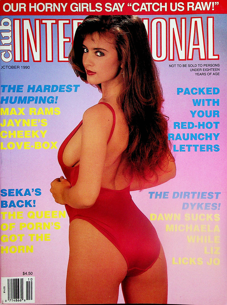 Club International Magazine  Covergirl Gail  /  Seka's Back  October 1990   062824lm-p2