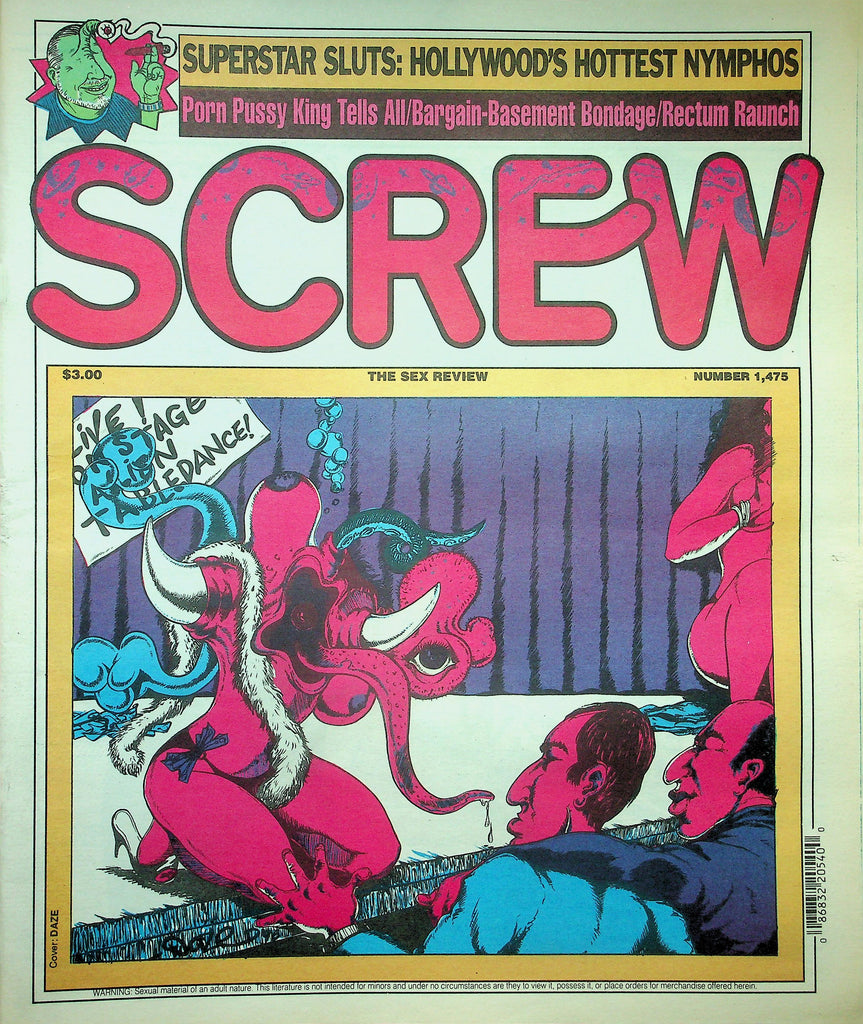 Screw Newspaper  Superstar Sluts / Porn Pussy King Tells All  #1475   June 9,  1997    010626lmp2