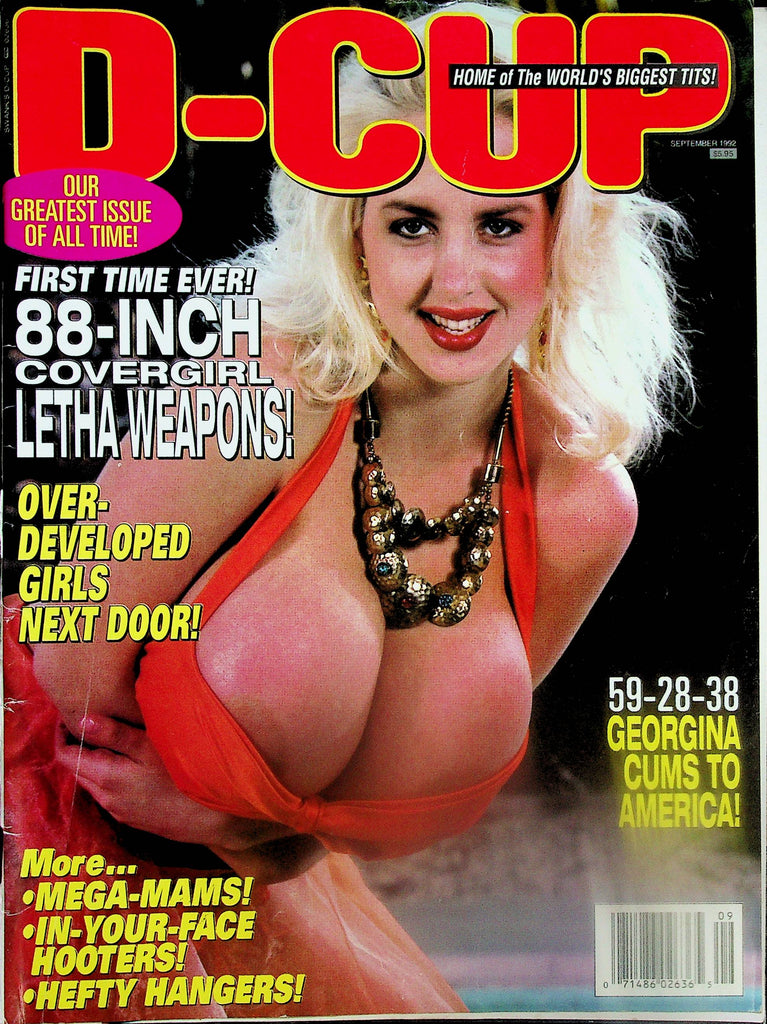 D-Cup Busty Magazine  Covergirl Letha Weapons / Christy Canyon, Crystal Storm  September 1992     060625lm-p