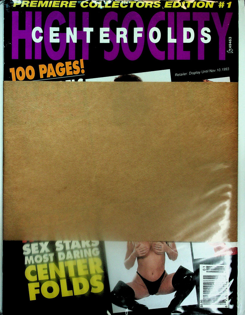 High Society Centerfolds Magazine  Premiere Edition  Ashlyn Gere, Raquel Darian  #1 1993   113025lmp