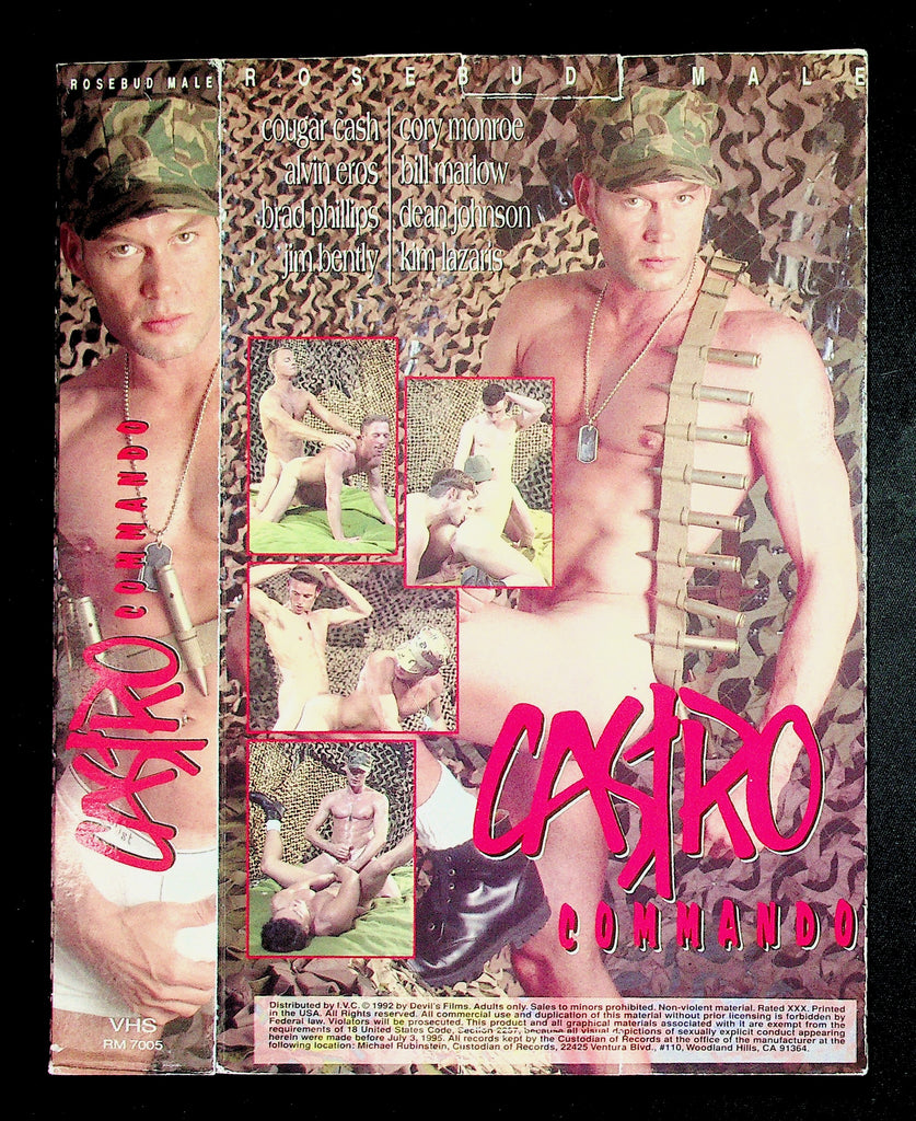 Castro Commando Cougar Cash Cory Monroe Alvin Eros Adult VHS Rosebud Male 042126NAVHS3-6