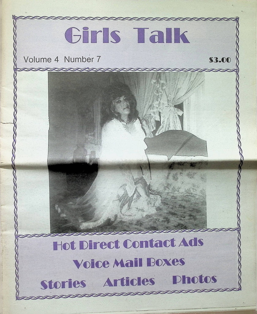Girls Talk Vol 4 #7  1990s Fetish  Adult Newspaper Magazine-101424AMA