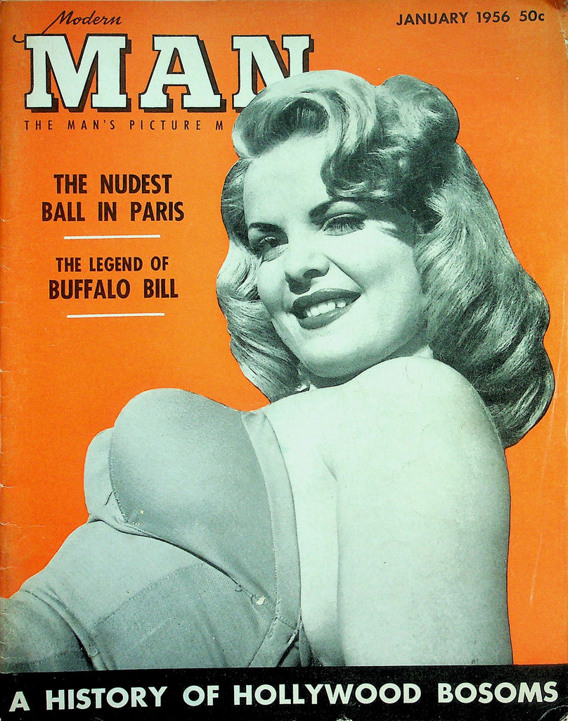 Modern Man Magazine  Covergirl Cleo Moore / History Of Hollywood Bosoms  January 1956   122925lmp