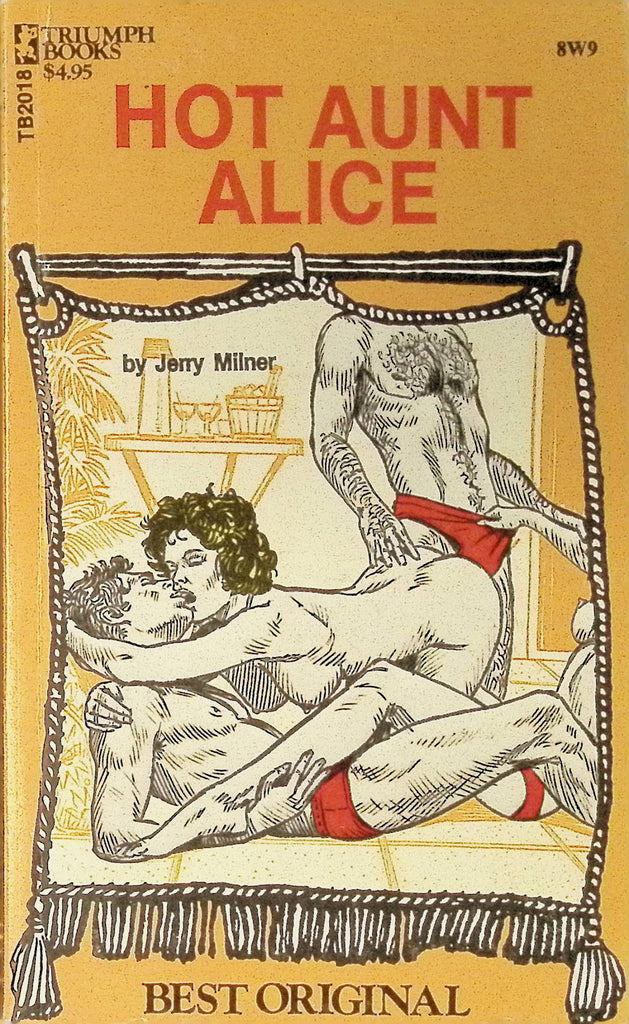 Hot Aunt Alice by Jerry Milner TB2018 1977 Best Original Triumph Books Greenleaf Classics Adult Paperback Novel 072325AMP