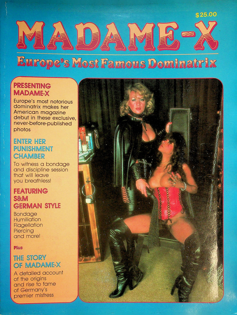 Madame-X Fetish Magazine  Europe's Most Famous Dominatrix   #1 1980's   091026lmp-GSC