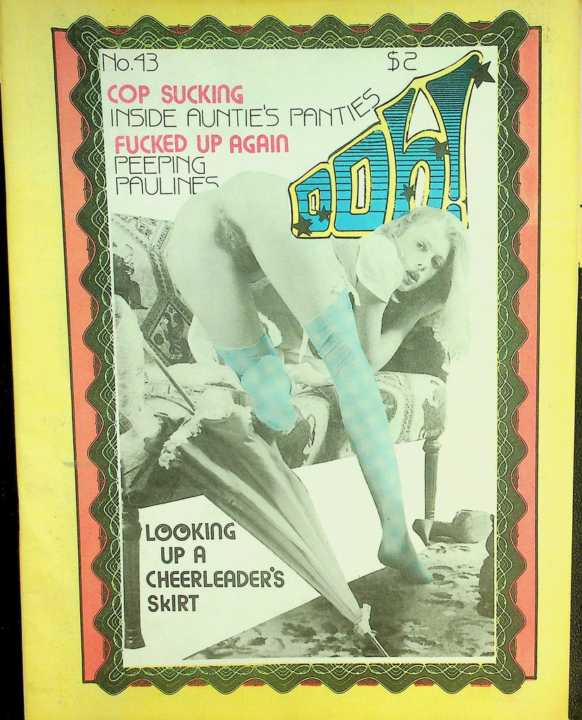Ooh! Adult Newspaper Magazine  Looking Up A Cheerleader's Skirt  #43  1970's    090126lmp2-GSC