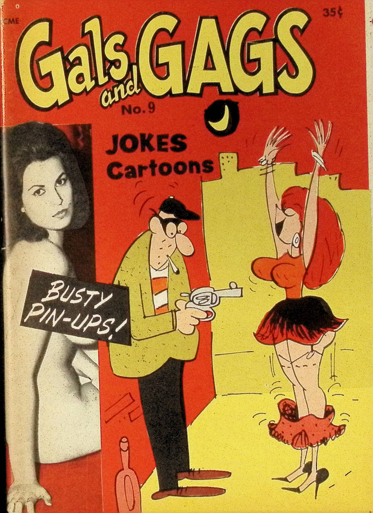 Gals and Gags #9 Jokes Cartoons & Busty Pin-Ups 1969 Digest Magazine  102325AMP