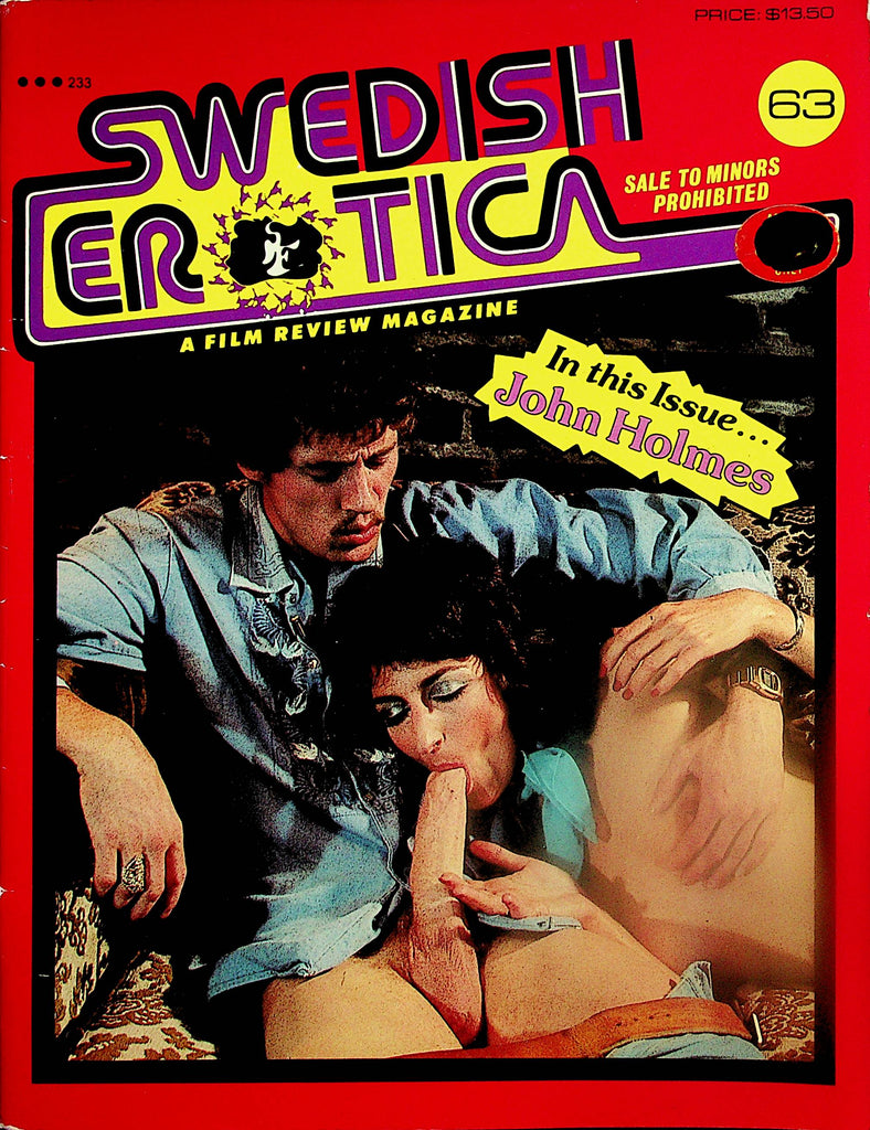 Swedish Erotica Film Review Magazine   John Holmes #63   1980's      022525lm-p