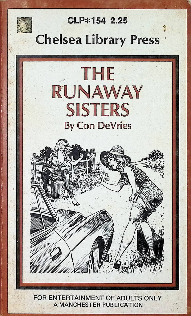 The Runaway Sisters by Con DeVries CLP154 1974 Chelsea Library Press  Adult Paperback Novel-093024AMP
