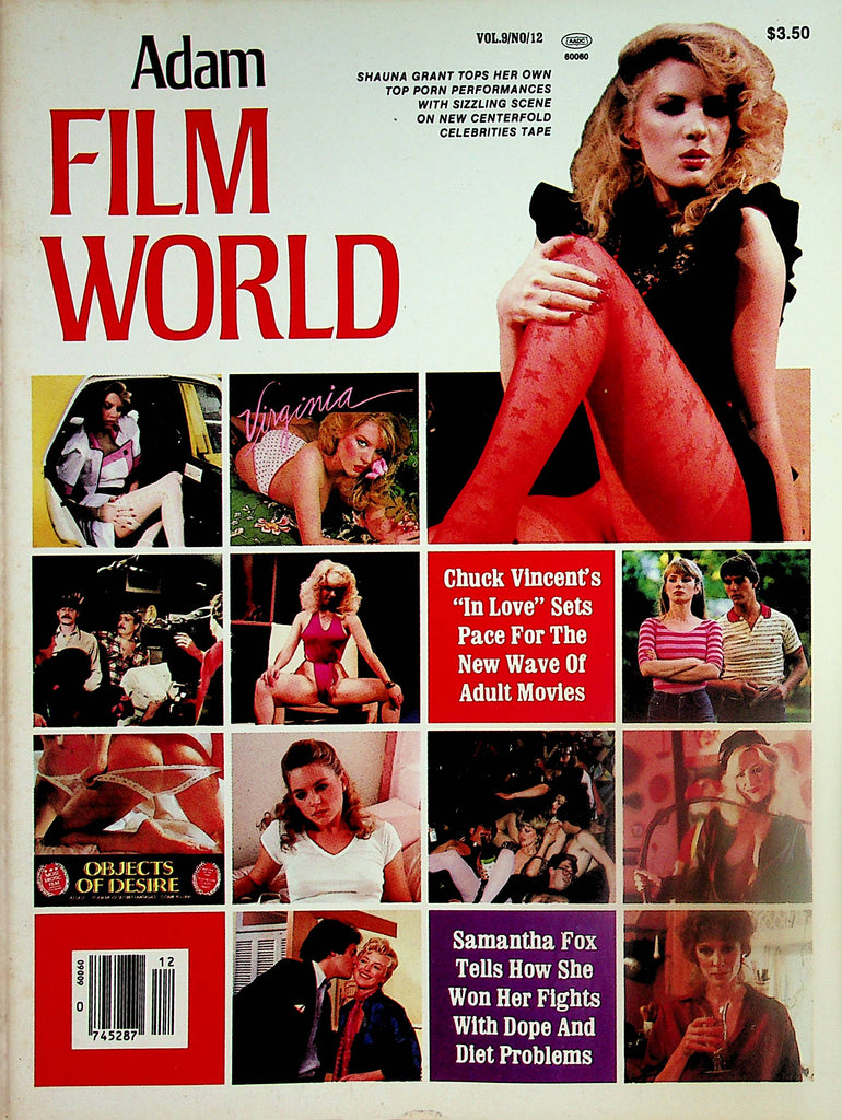 Adam Film World Magazine   Shauna Grant , Samantha Fox And More!   vol.9 #12  1984      020324lm-p