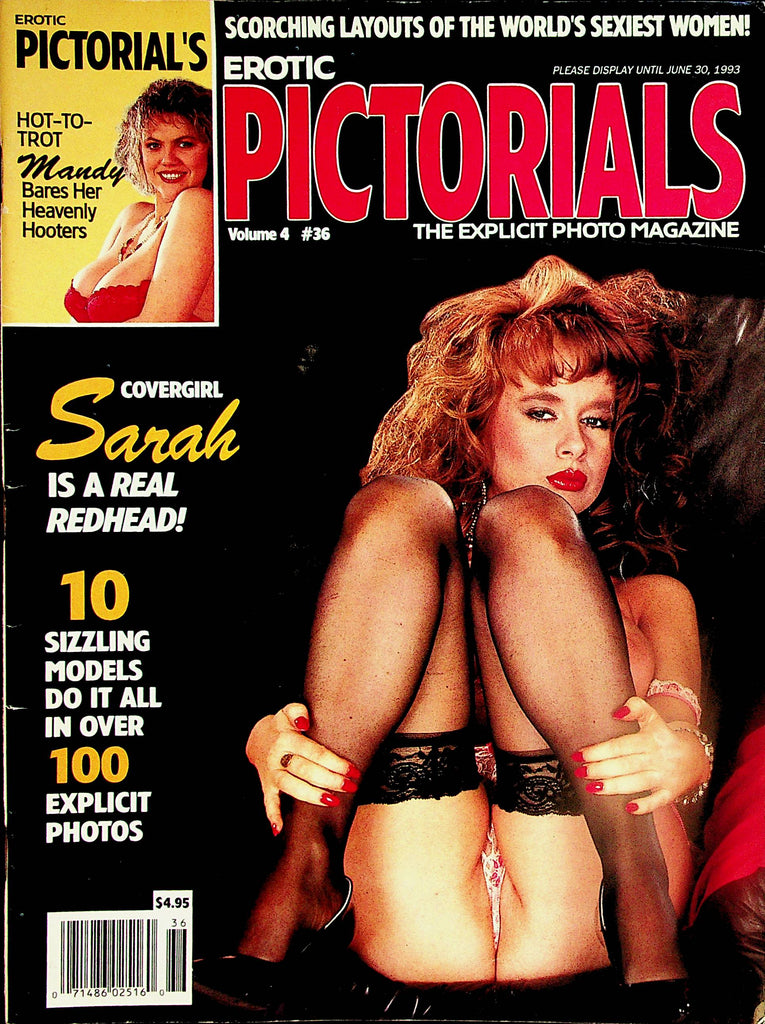 Erotic Pictorials Magazine   Covergirl Sarah A Real Redhead!  vol.4 #36  1993  061624lm-p