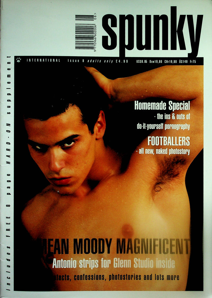 Spunky Gay Magazine   Cover Guy Antonio - Mean Moody Magnificent #8 1999   092325lm-p