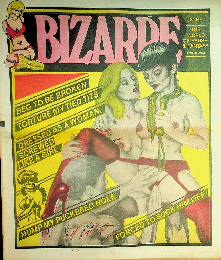 Bizarre Fetish Adult Newspaper  Torture My Tied Tits / Forced To Suck Him Off   #48  1981  090626lmp-GSC