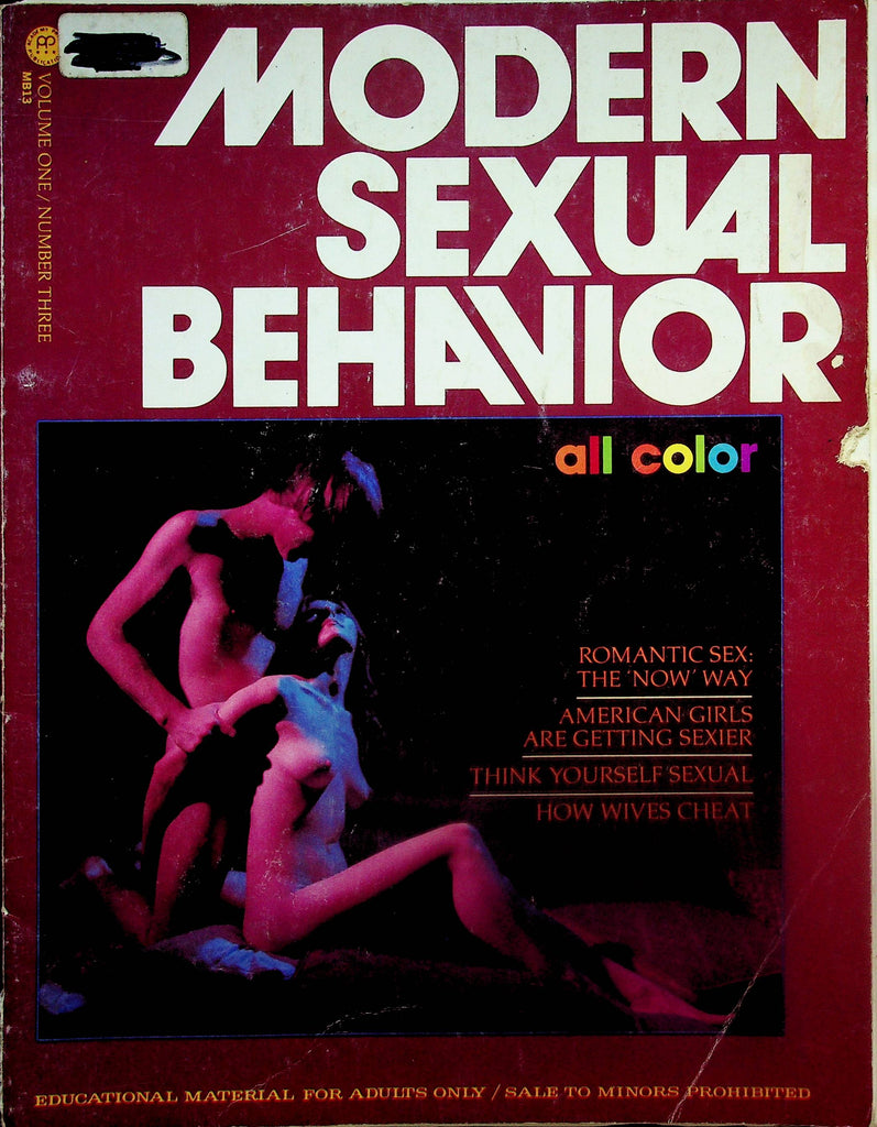 Modern Sexual Behavior Magazine  Romantic Sex: The 'Now' Way  vol.1 #3  1973    062125lm-p