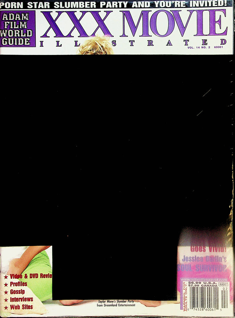 Adam Film World Guide XXX Movie Illustrated   Covergirl Taylor Wane  vol.14 #2  New   051524lm-p