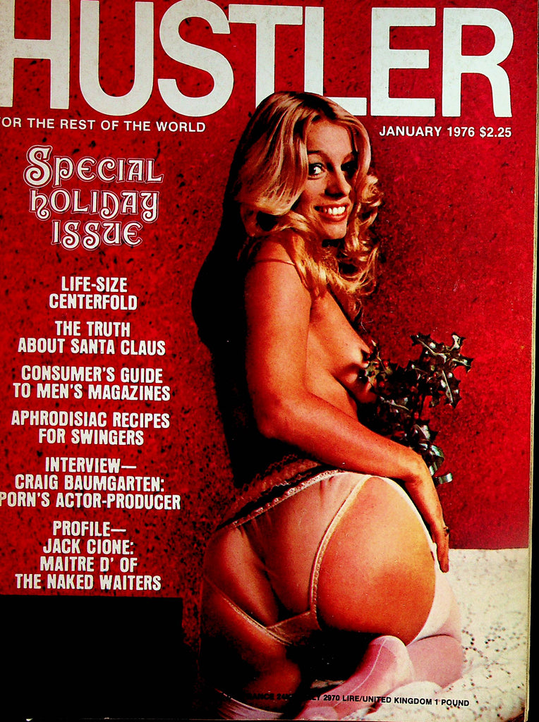 Hustler Magazine  Special Holiday Issue w/ Life-Size Centerfold January 1976    013025lm-p