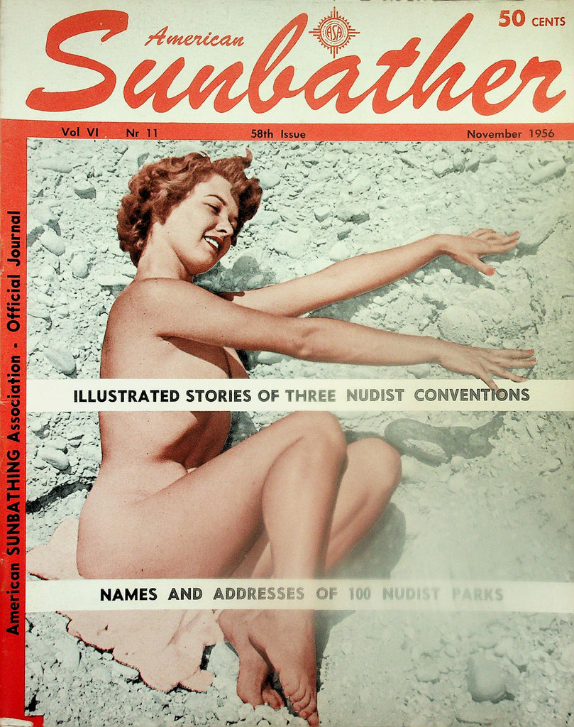 American Sunbather Nudist Magazine  Nudist Conventions and Parks  November 1956      122025lmp