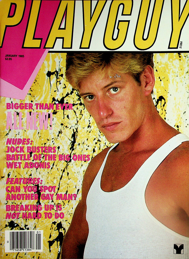 Playguy Gay Magazine  Cover and Centerfold Guy Vance Montgomery  January 1985     061524lm-p