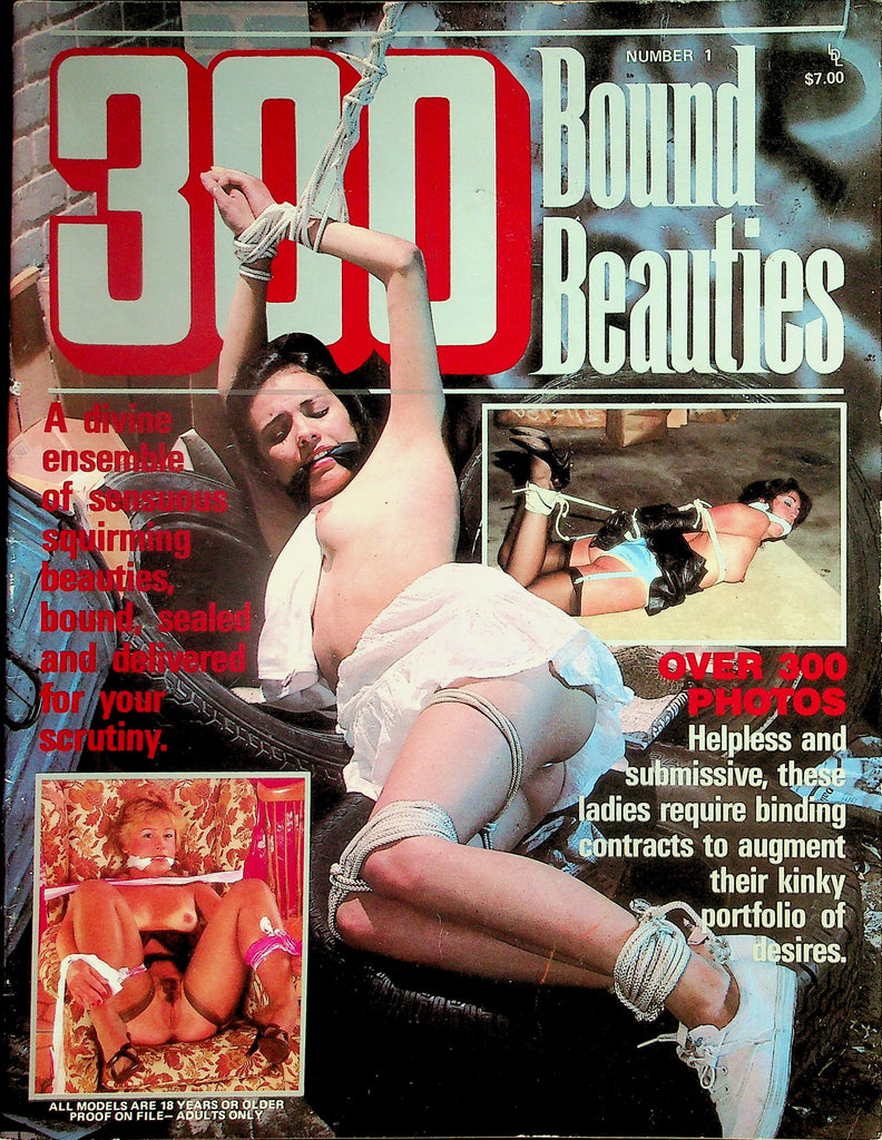 300 Bound Beauties Magazine  Sensuous Squirming Beauties  #1  1984 London Enterprises  102926lmp2-GSC