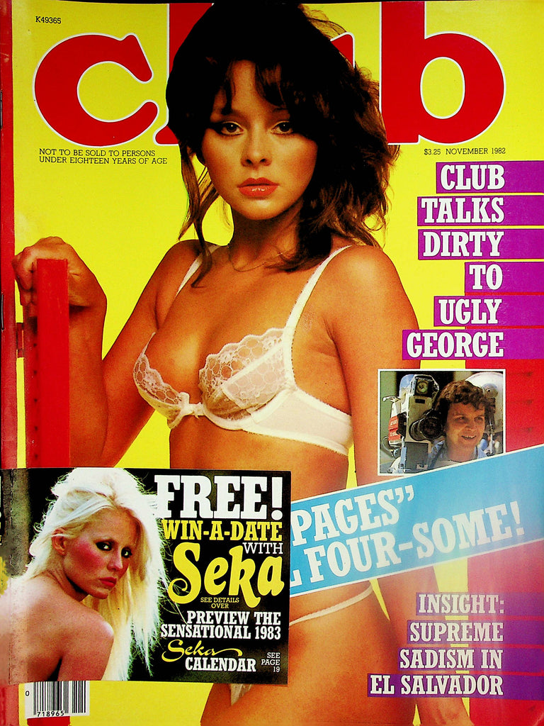 Club Magazine  Rock N' Roll Four-Some! / Ugly George Interview   November 1982   Paul Raymond    020524lm-