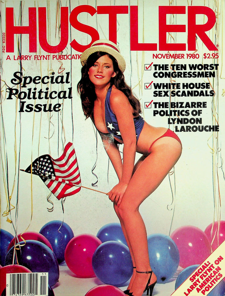 Hustler Magazine  Special Political Issue - Whitehouse Sex Scandals  November 1980     022226lmp